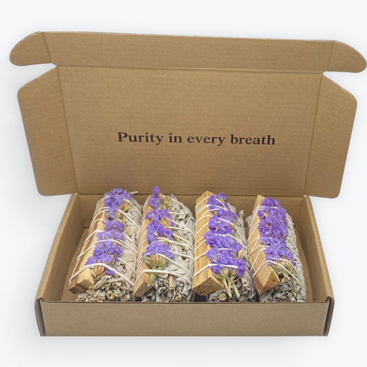 4 Sauges Blanche, Palo Santo et Lavande Violette des Mers - Méditation