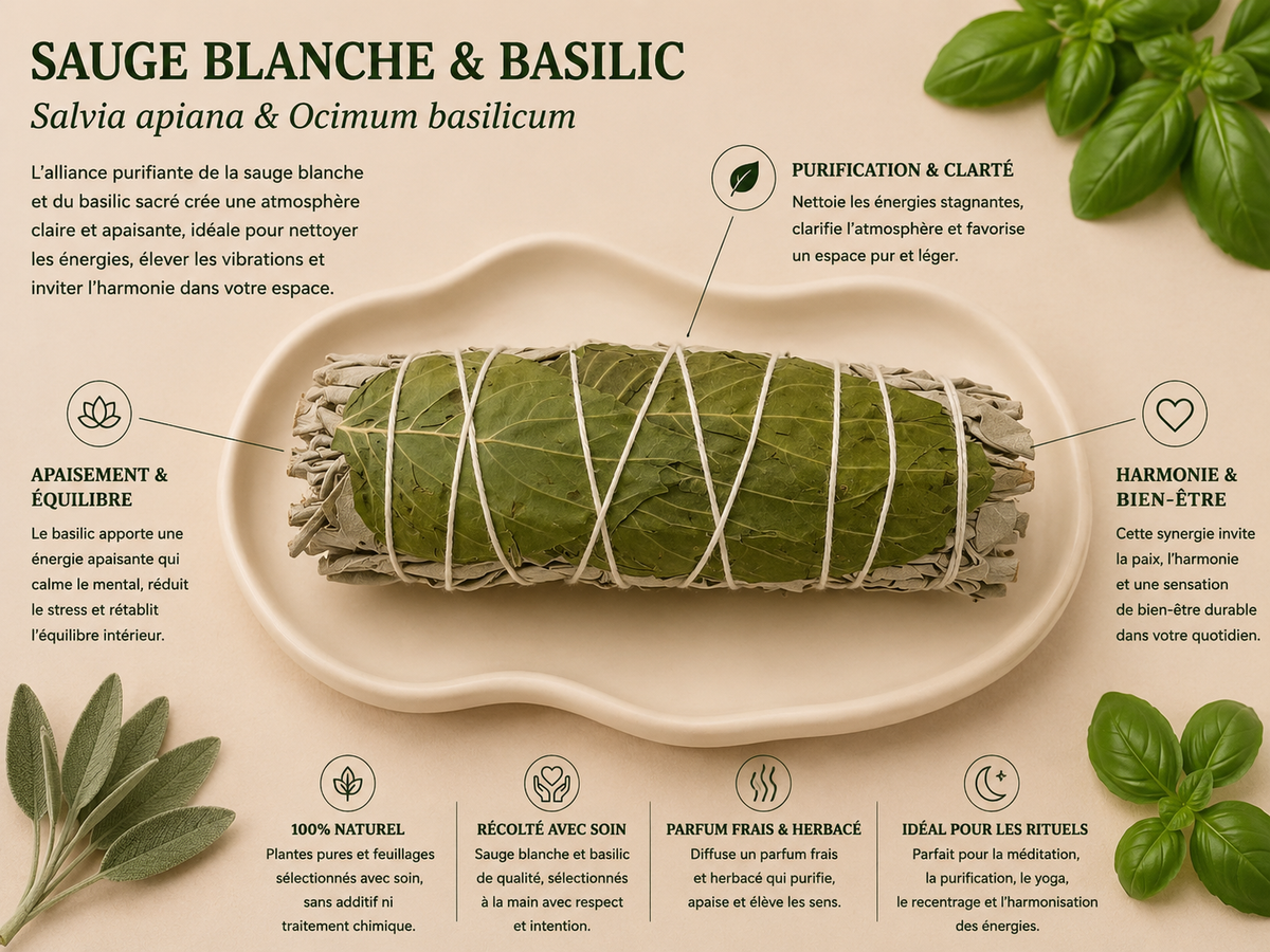 Sauge Blanche & Basilic