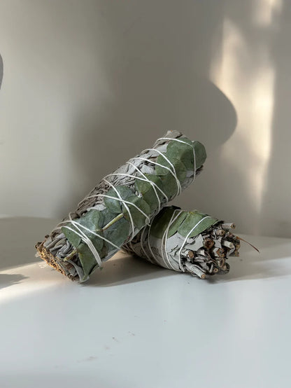 Sauge blanche & Eucalyptus – 11 cm – Fraîcheur naturelle
