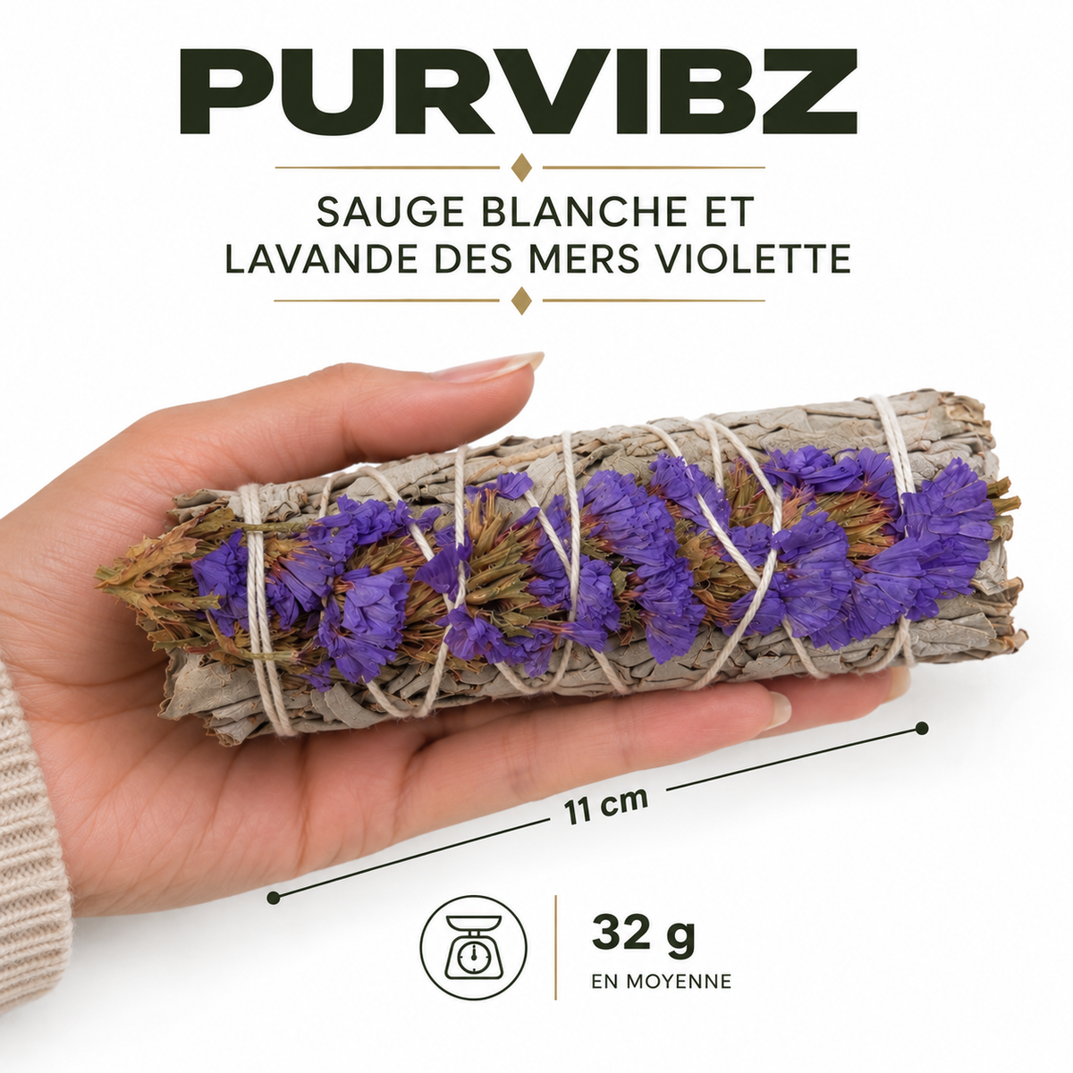 Sauge Blanche & Lavande de Mer Violette